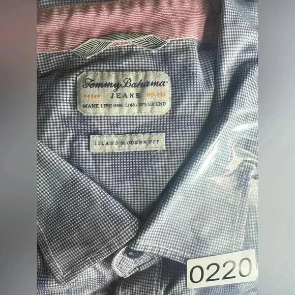 TOMMY BAHAMA JEANS ISLAND MODERN FIT SHORT SLEEVE BUTTON UP MEN'S SHIRT, XXL - Picture 10 of 10